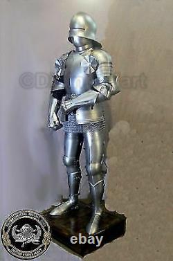 Medieval Knight Suit Of Armor Fine Larp Collectible Gothic Full Body Armor Suit