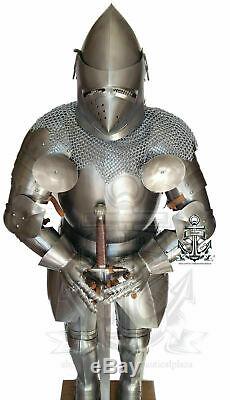Medieval Knight Suit Of Armor Full Body Armor Suit Pig Face Helmet Full Body Set
