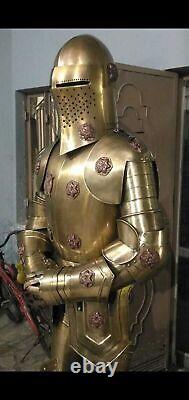 Medieval Knight Suit Of Armor Templar Antique Combat Armor Wearable Costume