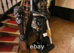 Medieval Knight Suit Of Armor Templar Combat Full Body Armour Stand & Base Gift