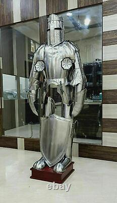 Medieval Knight Suit Of Armor Templar Combat Full Body Armour With Stand AR01