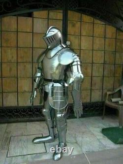 Medieval Knight Suit Of Armor Wearable Crusader Combat Full Body Armour Costume