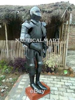 Medieval Knight Suit Of Armor Wearable Crusader Combat Full Body Armour Costume