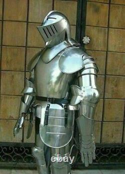 Medieval Knight Suit Of Armor Wearable Crusader Combat Full Body Armour Costume