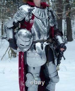 Medieval Knight Suit Of Armour Templar Combat Full Body Armour Suit steel 18 g