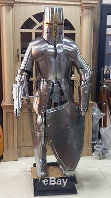 Medieval Knight Suit Of Armour Templar Combat Full Body Suit Armour Stand