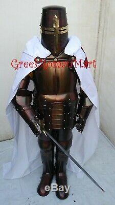 Medieval Knight Suit Of Templar Armor Combat Full Body Armour by greekromanmart
