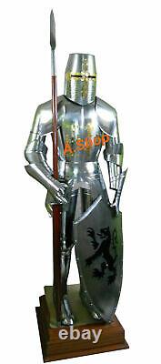 Medieval Knight Suit Of Templar Armour Combat Full Body Armour With Spear