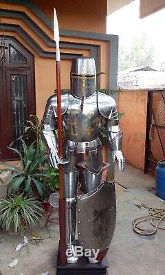 Medieval Knight Suit Of Templar Armour Combat Full Body Armour With Spear