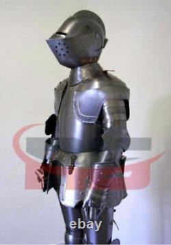 Medieval Knight Suit of Armor 15th Century Combat Full Body Armor suit With Base