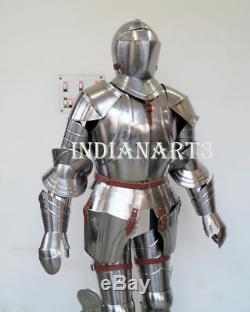 Medieval Knight Suit of Armor 15th Century Combat Full Body Armour Statue
