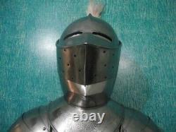 Medieval Knight Suit of Armor 15th Century Combat Full Body Armour With Stand