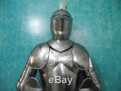 Medieval Knight Suit of Armor 15th Century Combat Full Body Armour With Stand