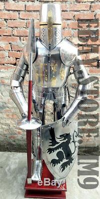 Medieval Knight Suit of Armor 15th Century Combat Full Body Armour shield Lance
