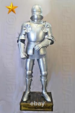 Medieval Knight Suit of Armor 15th Century Gothic Full Armor Suit Replica