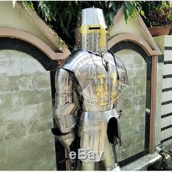 Medieval Knight Suit of Armor 17th Century Combat Full Body Armour Suit & Shield