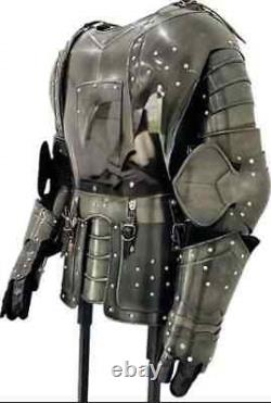 Medieval Knight Suit of Armor 20G Steel Armor Half body suit Gothic LARP Cosplay