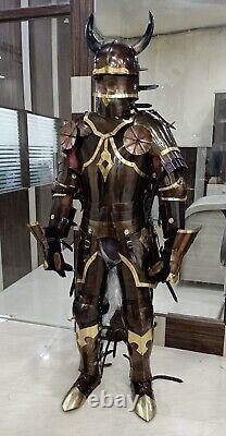 Medieval Knight Suit of Armor Ancient Wearable Full Body Costume Halloween Gift