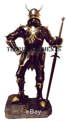 Medieval Knight Suit of Armor Ancient Wearable Full Body Costume With helmet