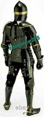 Medieval Knight Suit of Armor Combat Full Body Armour Black Knight Wearable gift