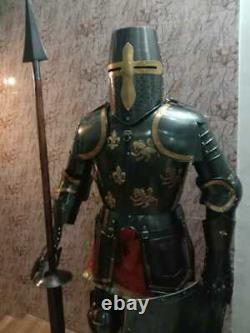 Medieval Knight Suit of Armor Combat Full Body Armour Suit With Stand