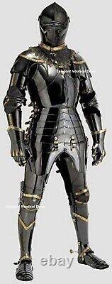 Medieval Knight Suit of Armor Combat Full Body Armour Wearable Halloween costume