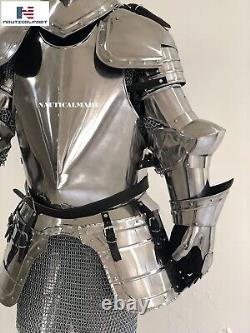 Medieval Knight Suit of Armor Costume LARP Wearable Authentic