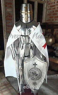 Medieval Knight Suit of Armor Crusader Combat Full Body Suit Armour Templar