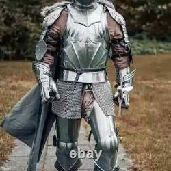 Medieval Knight Suit of Armor German Gothic Style Armor Larp Halloween Costume