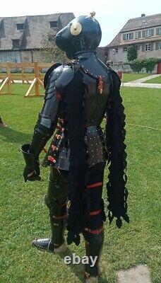 Medieval Knight Suit of Armor Wearable Black Antique Full Body Armor Suit Larp