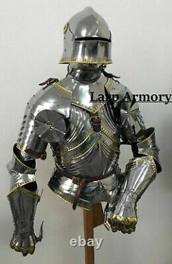 Medieval Knight Suit of Half Armor Wearable Halloween Costume Armor Suit