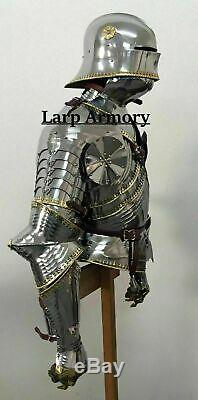 Medieval Knight Suit of Half Armor Wearable Halloween Costume Armor Suit