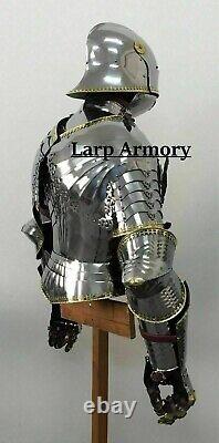 Medieval Knight Suit of Half Armor Wearable Halloween Costume Armor Suit