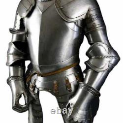 Medieval Knight Suit of Templar Armour Helmet, Chest, Arm Guard Wearable Armor