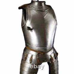 Medieval Knight Suit of Templar Armour Helmet, Chest, Arm Guard Wearable Armor
