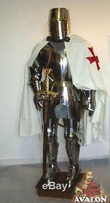 Medieval Knight Suit of Templar Toledo Armour Combat Full Body Armour Costume