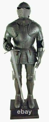 Medieval Knight Suit of Templar Wearable Sword Combat Full Body Armour Shield