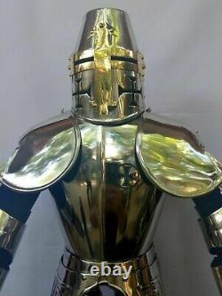 Medieval Knight Templar Armor Suit (Miniature) With Shield 2 Feet