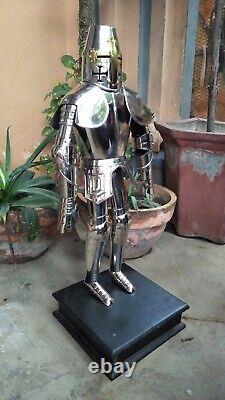 Medieval Knight Templar Armor Suit (Miniature) With Shield 3 Feet