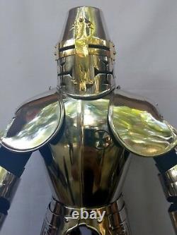 Medieval Knight Templar Armor Suit (Miniature) With Sword & Shield 2 Feet