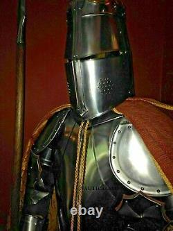 Medieval Knight Templar Armor suit Full Body Armour Costume Reenactment Larp