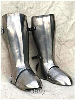Medieval Knight Templar Armour Greaves & Shoes Battle Warrior Armour Leg Suit