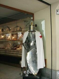 Medieval Knight Templar Armour Suit Handmade Warrior Full Body 18 Gauge Steel