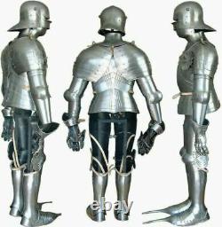 Medieval Knight Warrior Larp Fully Wearable Gothic Full Suit Of Armor Body
