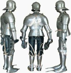 Medieval Knight Warrior Larp Fully Wearable Gothic Full Suit Of Armor Body Armo