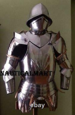 Medieval Knight Warrior Spanish Half Suit Of Armor Cuirass Morion Helmet