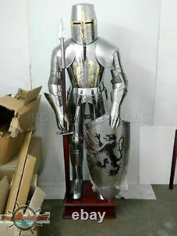 Medieval Knight Wearable Armor Knight Crusador Full Suit of Armour Stand