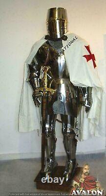 Medieval Knight Wearable Armor Suit Crusader Combat Full Body Armor
