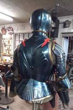 Medieval Knight Wearable Half Body Armor Suit Steel Cuirass 15th Century Armour