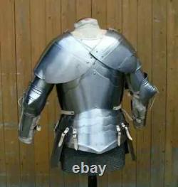 Medieval Knight Wearable Half Body Armor cosplay Larp costume Suit Halloween